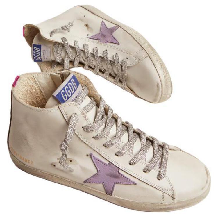(W) Golden Goose Francy 'Distressed White Light Purple' 圖 4