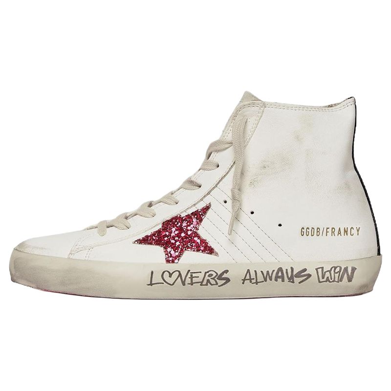 (Women) Golden Goose Francy 'Distressed White Zipper' GWF00113.F004706.11540