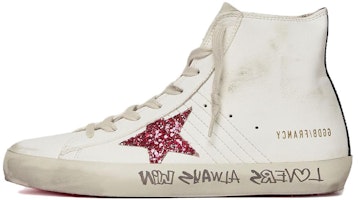 (Women) Golden Goose Francy 'Distressed White Zipper' GWF00113.F004706.11540 (Women) Golden Goose Francy 'Distressed White Zipper' GWF00113.F004706.11540