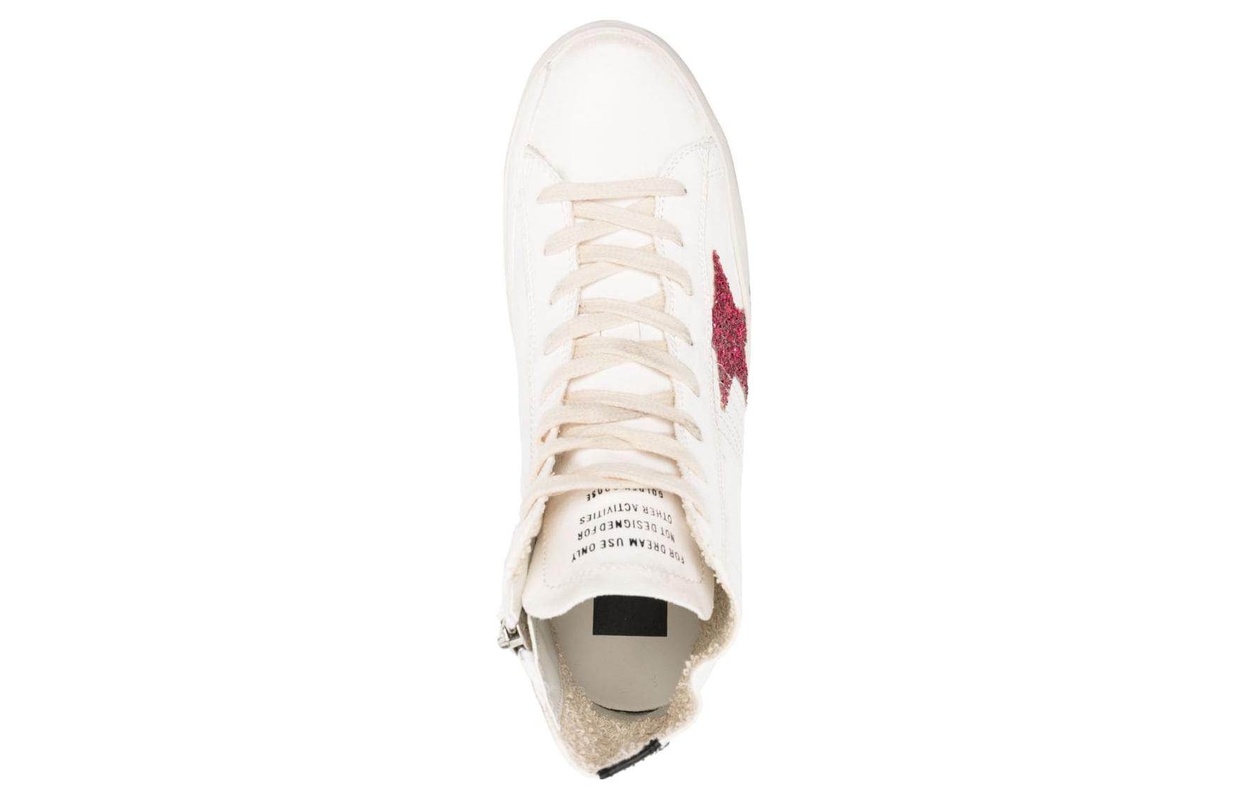 Shop (W) Golden Goose Francy ''Used Look Weiß mit Reißverschluss'' GWF00113.F004706.11540