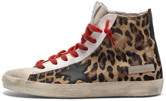 (Women) Golden Goose Francy 'Leopard Print Pony Hair with Black Detail' G36WS591.C44 (Women) Golden Goose Francy 'Leopard Print Pony Hair with Black Detail' G36WS591.C44