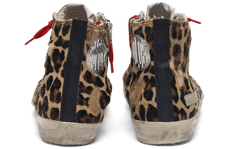 Lookbook 金鵄Francy 豹紋小馬皮 女款休閒鞋 豹紋黑尾