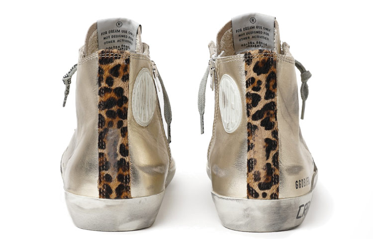Shop (Women) Golden Goose Francy 'Light Gold Letter High-Top' GWF00113.F001085.65131