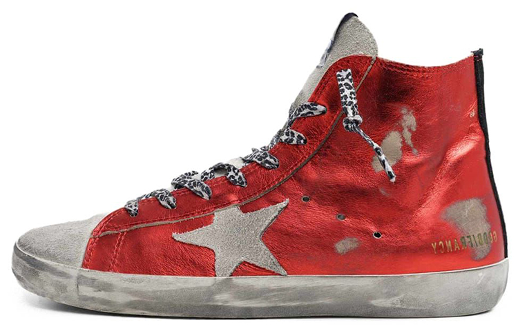 (Women) Golden Goose Francy 'Red Leopard Lace' G36WS591.C69