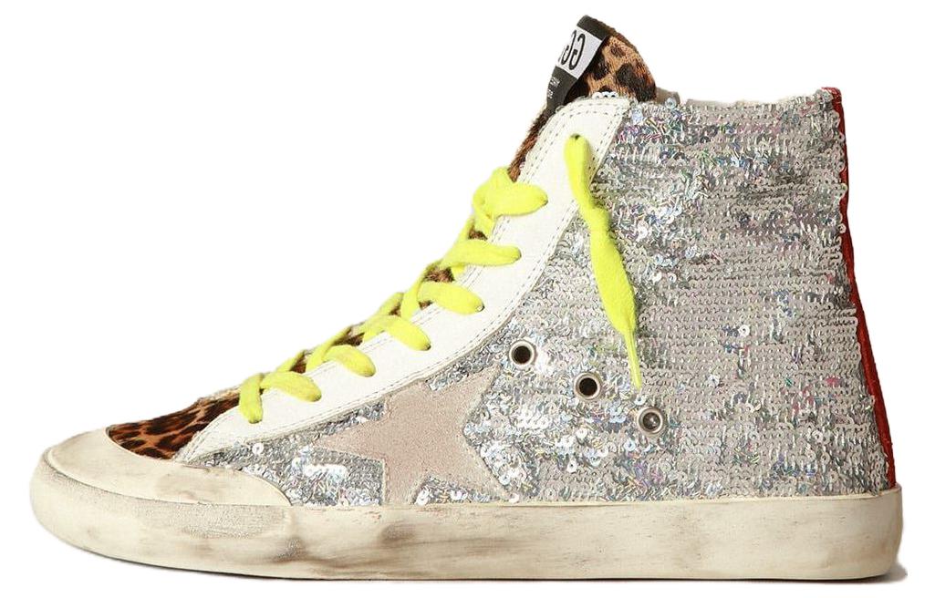 (Women) Golden Goose Francy 'Silver High-Top' GWF00114.F003692.81912