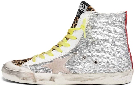 (W) Golden Goose Francy '银色亮片与豹纹' G36WS591.C76 Buy (W) Golden Goose Francy '银色亮片与豹纹' G36WS591.C76