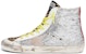 (W) Golden Goose Francy 'Perak Berkilau dengan Cetakan Harimau Bintang' G36WS591.C76