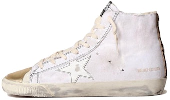 (Women) Golden Goose Francy 'White Canvas Leather High-Top' GWF00362.F003149.11157 (Women) Golden Goose Francy 'White Canvas Leather High-Top' GWF00362.F003149.11157