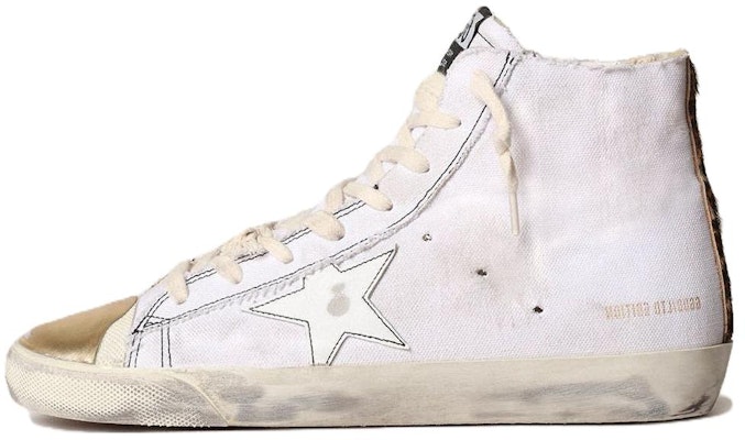 (Women) Golden Goose Francy 'White Canvas Leather High-Top' GWF00362.F003149.11157 Buy (Women) Golden Goose Francy 'White Canvas Leather High-Top' GWF00362.F003149.11157