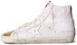 (W) Golden Goose Francy 'Kulit Kanvas Putih Tinggi' GWF00362.F003149.11157