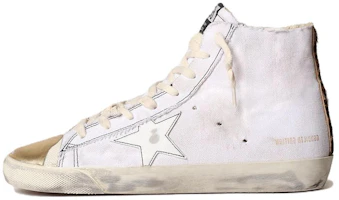 (Women) Golden Goose Francy 'White Canvas Leather High-Top' GWF00362.F003149.11157 (Women) Golden Goose Francy 'White Canvas Leather High-Top' GWF00362.F003149.11157