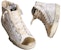 (W) Golden Goose Francy 'Kulit Kanvas Putih Tinggi' GWF00362.F003149.11157