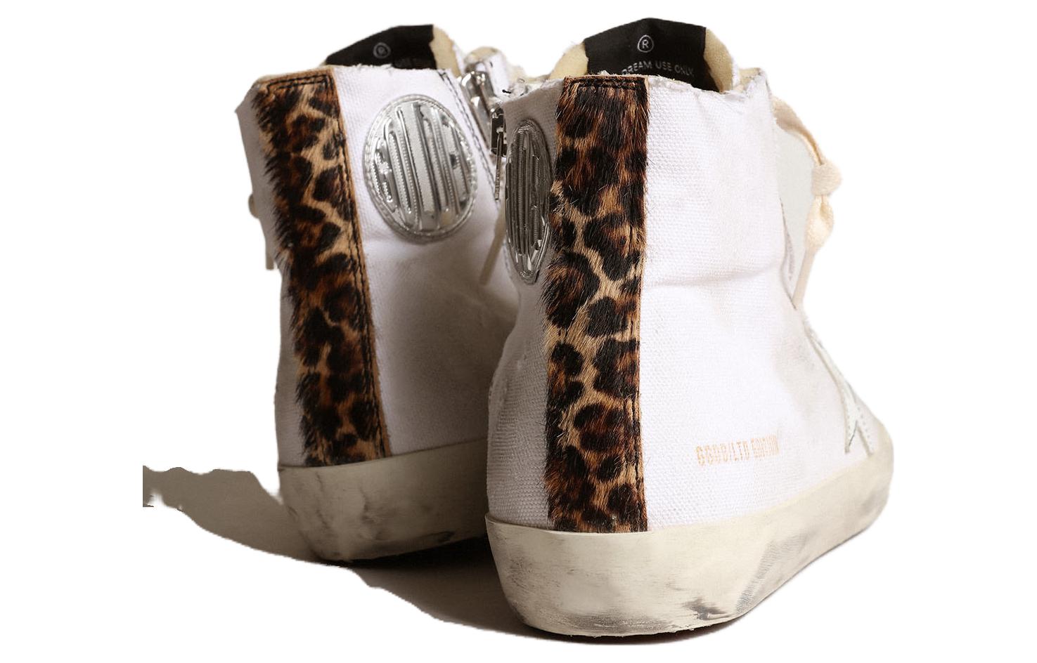 Lookbook (W) Golden Goose Francy 'Zapatillas Altas de Lona y Cuero Blanco' GWF00362.F003149.11157