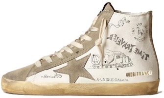 (Women) Golden Goose Francy 'White Leather High-Top' GWF00113.F003441.81572 (Women) Golden Goose Francy 'White Leather High-Top' GWF00113.F003441.81572