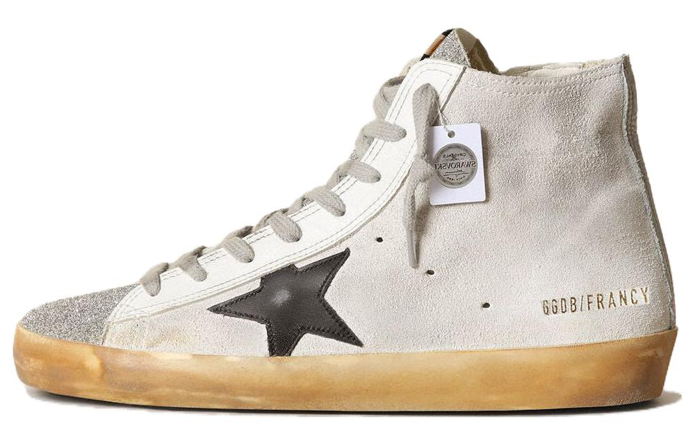 Buy (W) 골든구스 프랜시 화이트 가죽 하이탑 (Golden Goose Francy White Leather High-top) GWF00113.F003367.10250