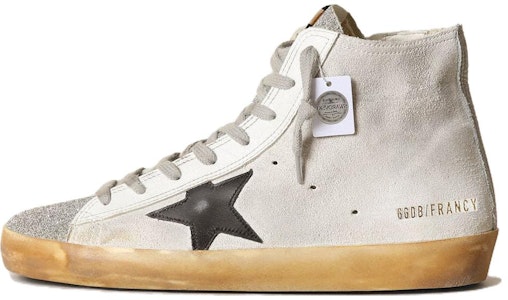 (W) 金鹅Francy白色高帮皮革鞋 GWF00113.F003367.10250 Buy (W) 金鹅Francy白色高帮皮革鞋 GWF00113.F003367.10250