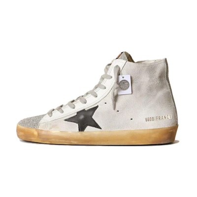 (W) Golden Goose Francy 'White Leather High-Top'