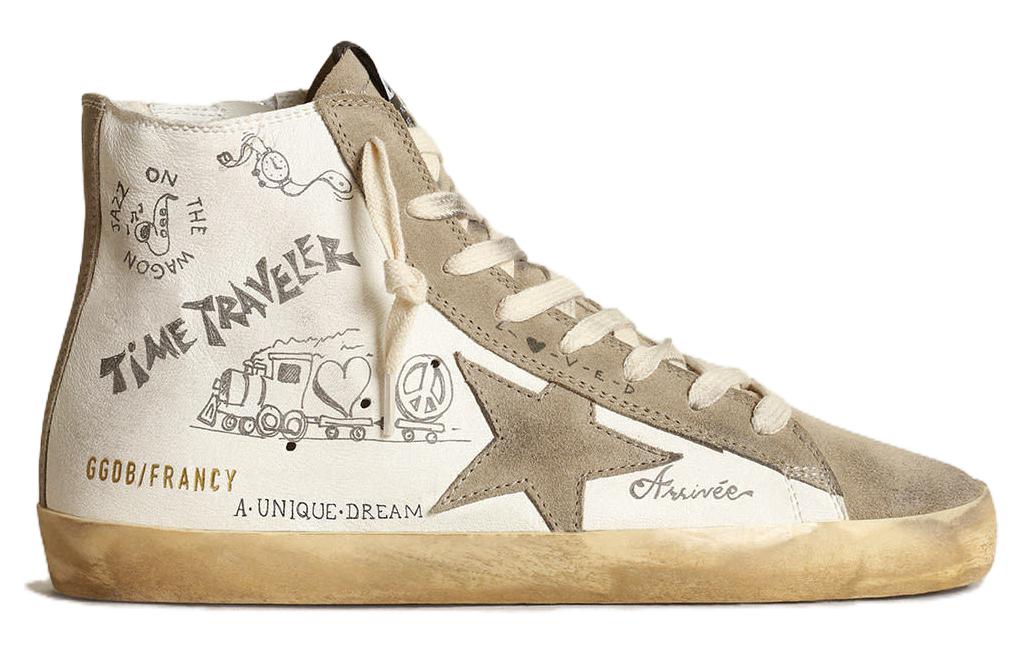 Order (W) Golden Goose Francy 'Kulit Putih Tinggi-Atas' GWF00113.F003441.81572