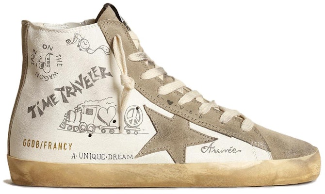 (Women) Golden Goose Francy 'White Leather High-Top' GWF00113.F003441.81572 Order (Women) Golden Goose Francy 'White Leather High-Top' GWF00113.F003441.81572