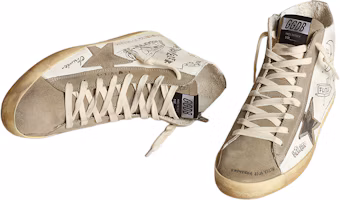 Lookbook Golden Goose Francy 皮革 圓頭繫帶 中筒 板鞋 女款 白色