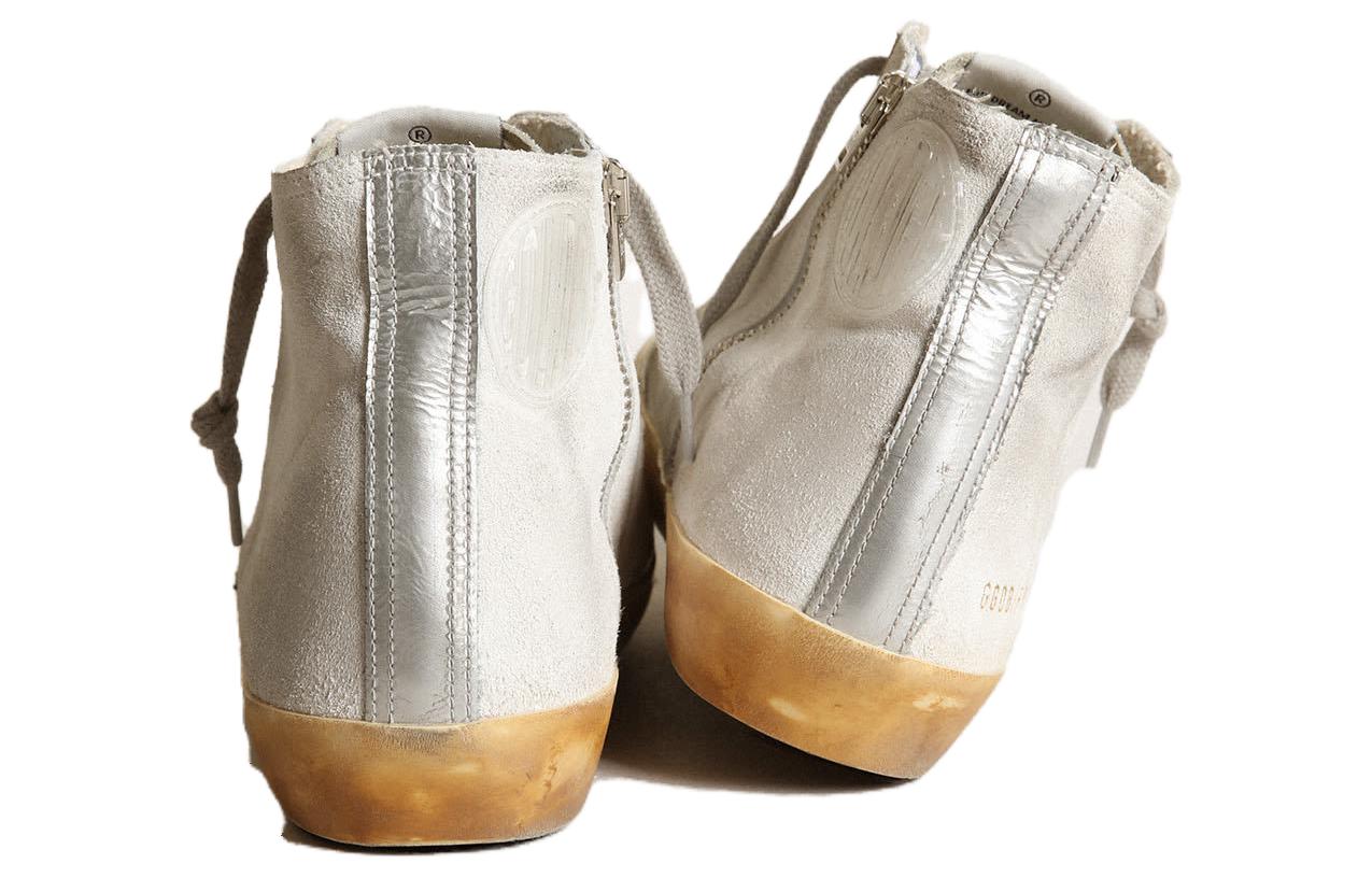 Shop (W) 골든구스 프랜시 화이트 가죽 하이탑 (Golden Goose Francy White Leather High-top) GWF00113.F003367.10250