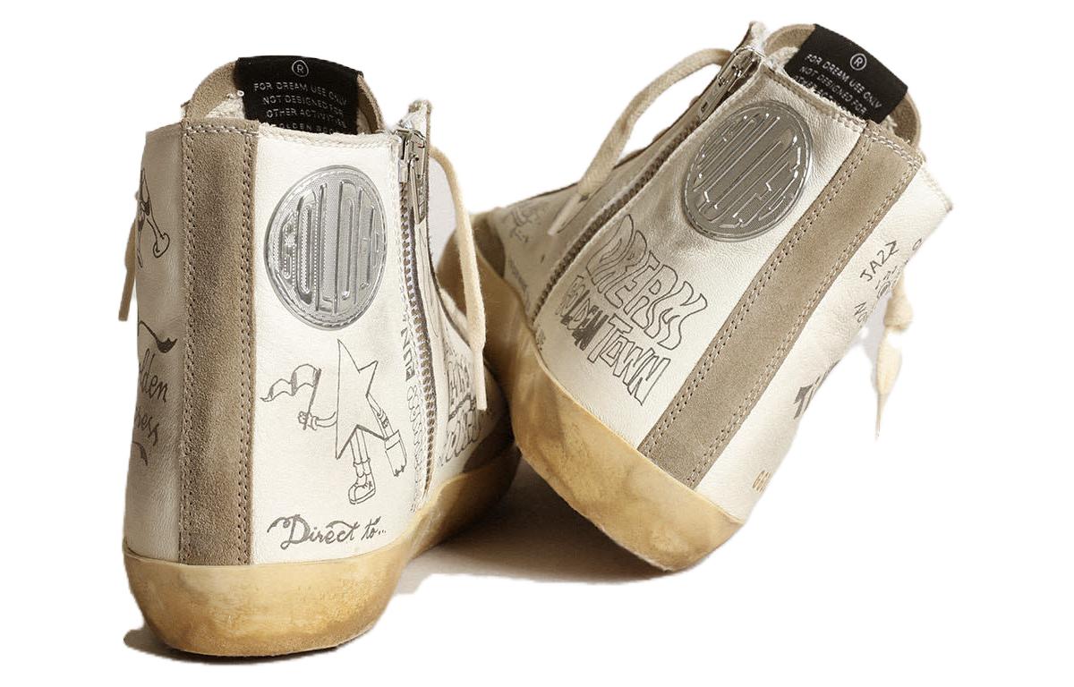 Shop (W) Golden Goose Francy 'Kulit Putih Tinggi-Atas' GWF00113.F003441.81572