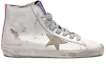 Order (W) Golden Goose Francy ''Weiß Pinker Stern Used-Look'' G36WS591.C43