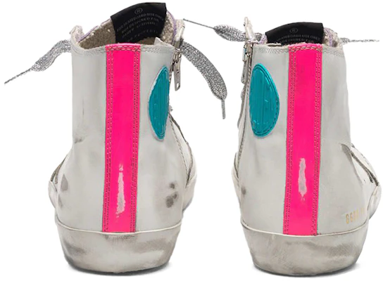 (W) Golden Goose Francy ''Weiß Pinker Stern Used-Look'' G36WS591.C43 Shop (W) Golden Goose Francy ''Weiß Pinker Stern Used-Look'' G36WS591.C43