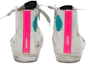 Shop (W) Golden Goose Francy ''Weiß Pinker Stern Used-Look'' G36WS591.C43