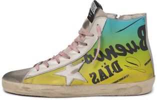 (Women) Golden Goose Francy 'Yellow Green Print' GWF00113.F000486.80417 (Women) Golden Goose Francy 'Yellow Green Print' GWF00113.F000486.80417