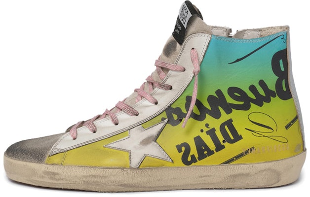 (Women) Golden Goose Francy 'Yellow Green Print' GWF00113.F000486.80417 Buy (Women) Golden Goose Francy 'Yellow Green Print' GWF00113.F000486.80417