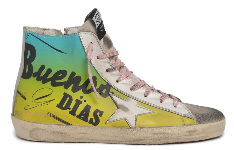 Order (W) Golden Goose Francy 'Cetakan Kuning Hijau' GWF00113.F000486.80417