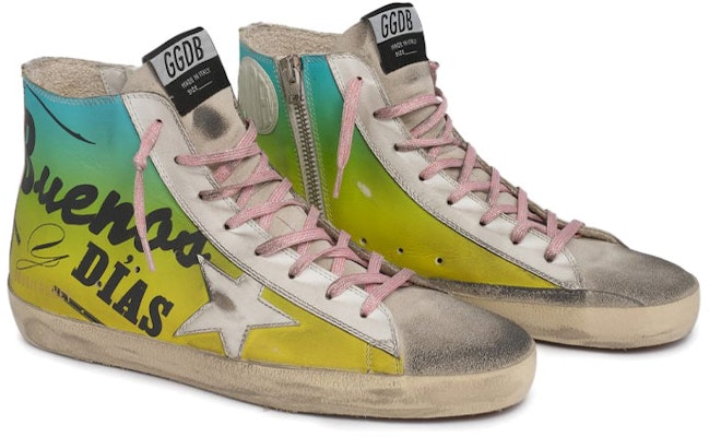 Golden Goose Francy 印花休閒板鞋 女款 黃綠色 Lookbook Golden Goose Francy 印花休閒板鞋 女款 黃綠色
