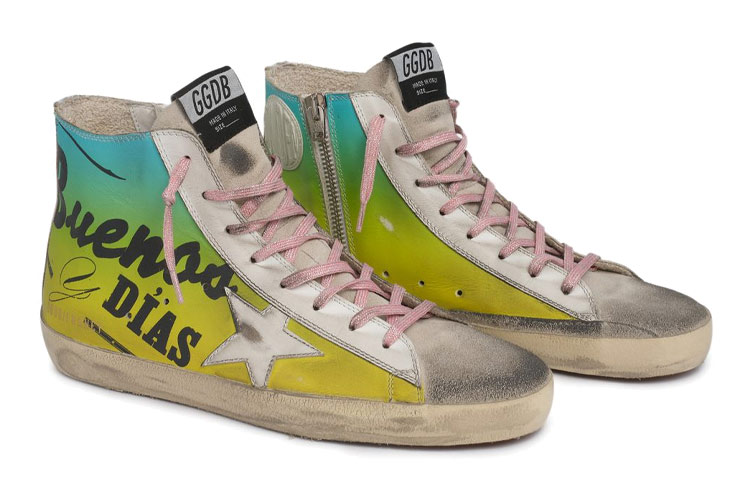 Lookbook (W) Golden Goose Francy 'Cetakan Kuning Hijau' GWF00113.F000486.80417