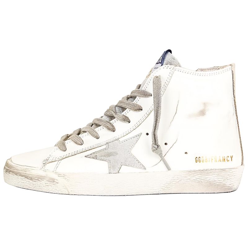 (Women) Golden Goose Francy High 'Distressed White' GWF00113.F000319.10274
