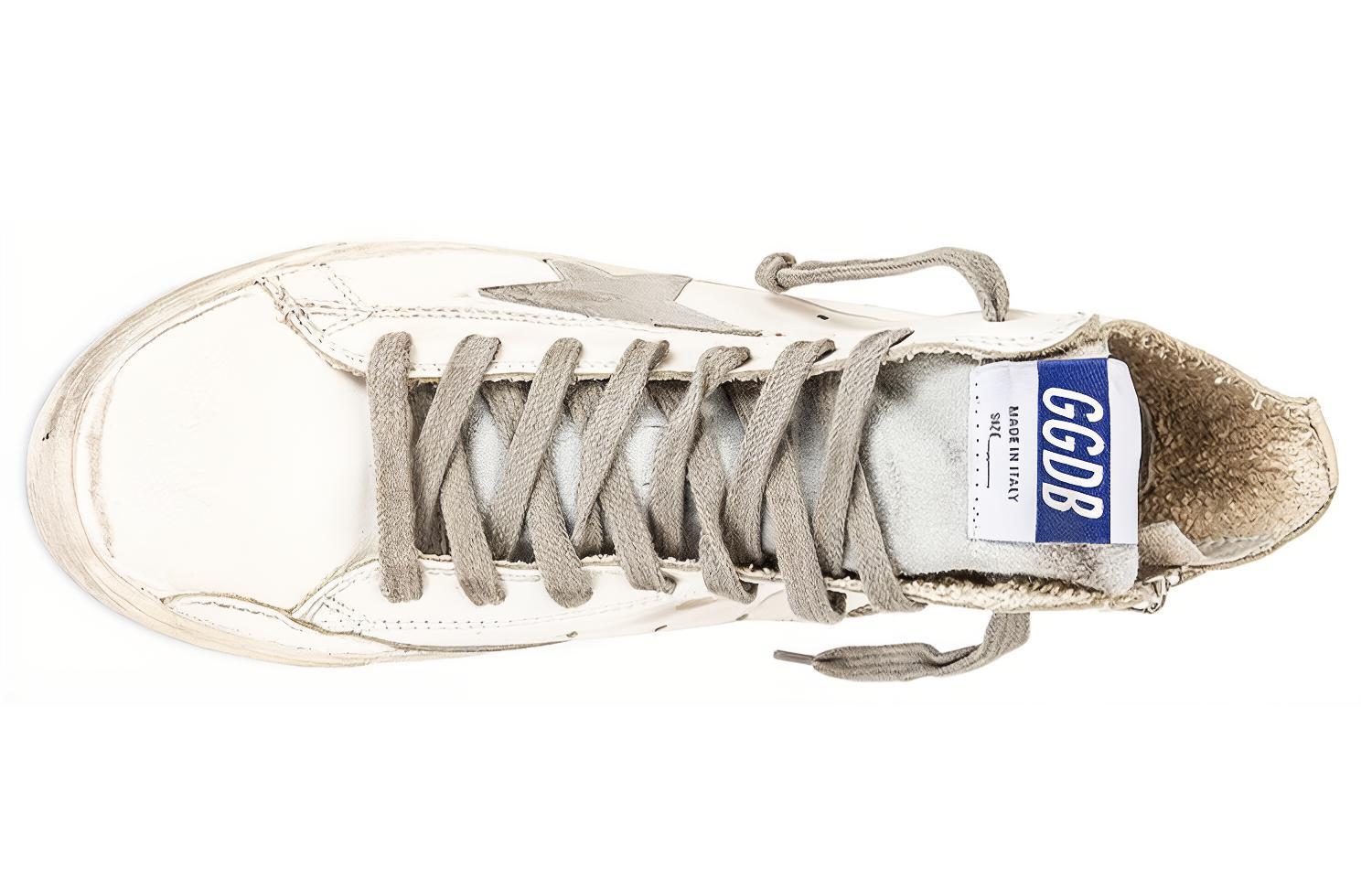 Shop (W) Golden Goose Francy High ''Zerkratzt Weiß'' GWF00113.F000319.10274