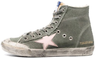(Women) Golden Goose Francy High 'Green Canvas' GWF00114.F002056.35745 (Women) Golden Goose Francy High 'Green Canvas' GWF00114.F002056.35745