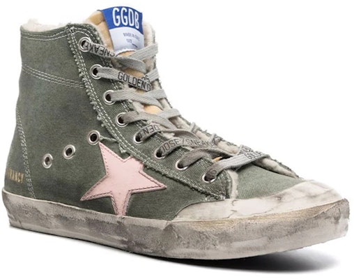 (W) 골든구스 프랜시 하이 '그린 캔버스' (Golden Goose Francy High 'Green Canvas') GWF00114.F002056.35745 Order (W) 골든구스 프랜시 하이 '그린 캔버스' (Golden Goose Francy High 'Green Canvas') GWF00114.F002056.35745