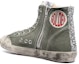 Shop (Women) Golden Goose Francy High 'Green Canvas' GWF00114.F002056.35745