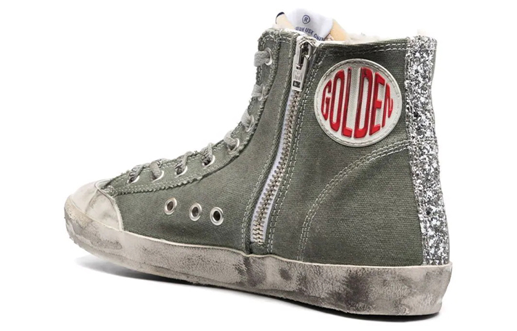 Shop (W) Golden Goose Francy 高帮“绿色帆布” GWF00114.F002056.35745