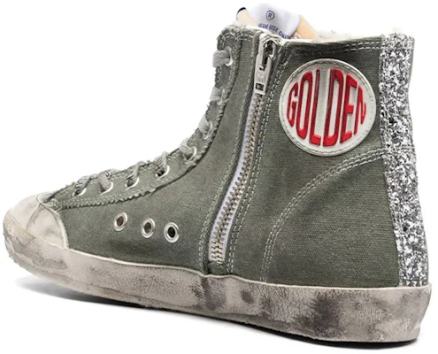 (W) Golden Goose Francy 高帮“绿色帆布” GWF00114.F002056.35745 Shop (W) Golden Goose Francy 高帮“绿色帆布” GWF00114.F002056.35745