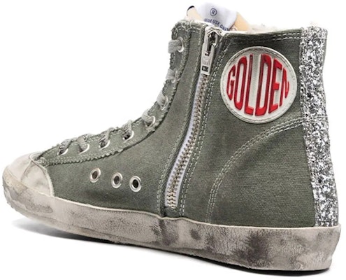 (W) 골든구스 프랜시 하이 '그린 캔버스' (Golden Goose Francy High 'Green Canvas') GWF00114.F002056.35745 Shop (W) 골든구스 프랜시 하이 '그린 캔버스' (Golden Goose Francy High 'Green Canvas') GWF00114.F002056.35745
