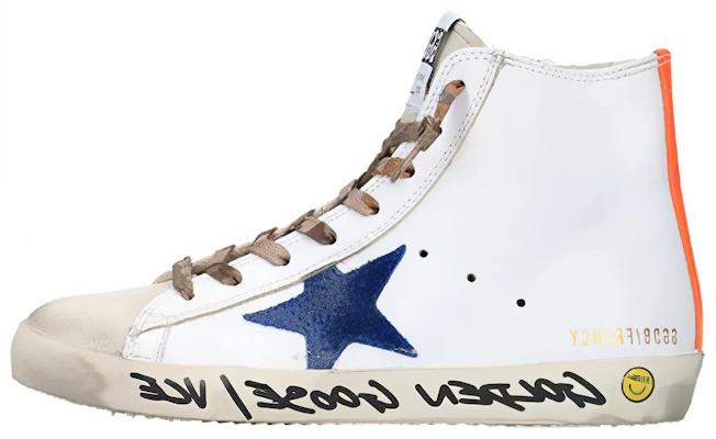 (W) Golden Goose Francy High ''Grau Weiß Used-Look'' GTF00113.F002003.10764 Buy (W) Golden Goose Francy High ''Grau Weiß Used-Look'' GTF00113.F002003.10764