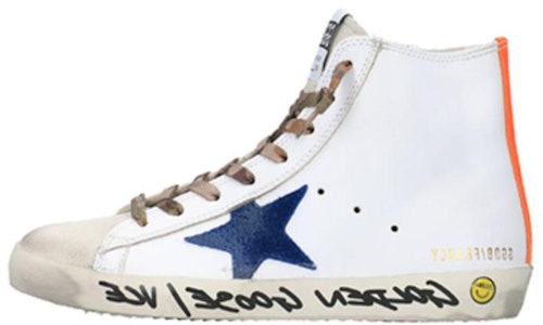 (W) Golden Goose Francy Tinggi 'Kelabu Putih Usang' GTF00113.F002003.10764 Buy (W) Golden Goose Francy Tinggi 'Kelabu Putih Usang' GTF00113.F002003.10764