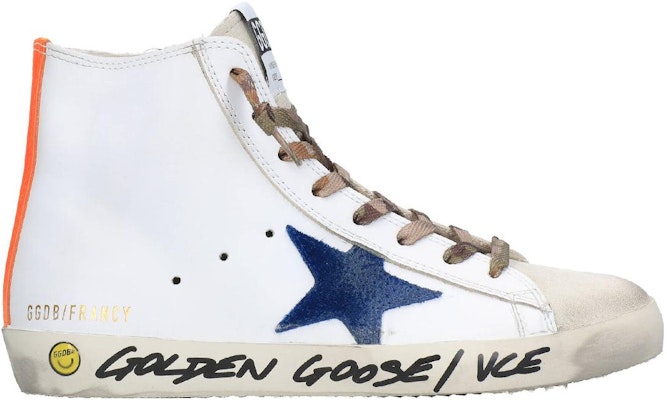 (Women) Golden Goose Francy High 'Grey White Distressed' GTF00113.F002003.10764 Order (Women) Golden Goose Francy High 'Grey White Distressed' GTF00113.F002003.10764