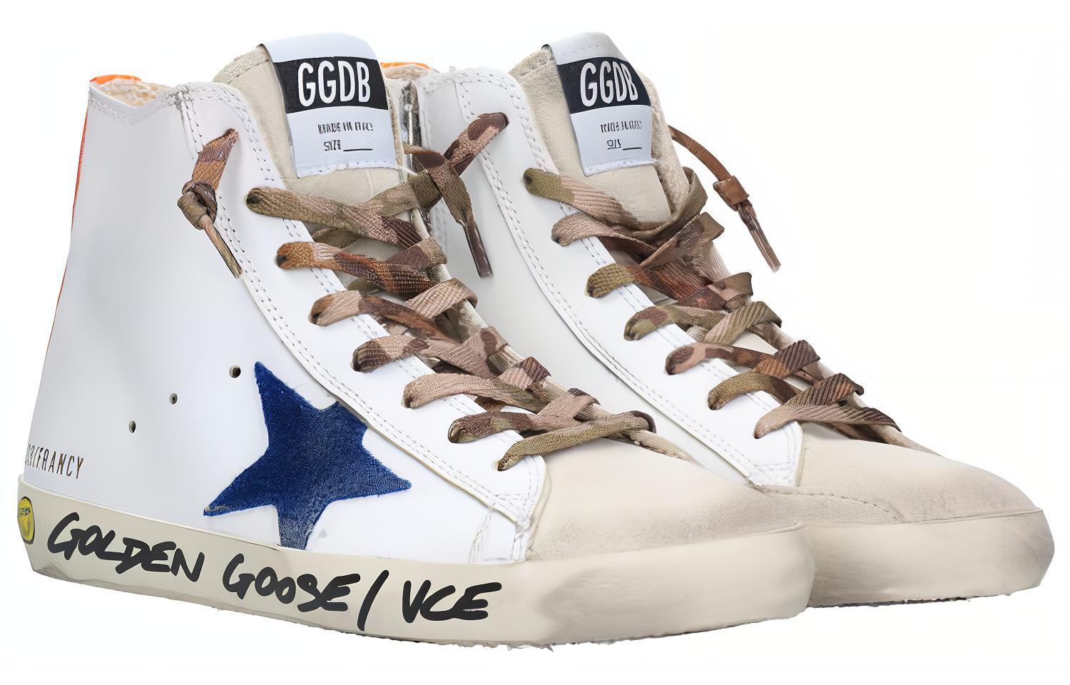 Lookbook (W) Golden Goose Francy High ''Grau Weiß Used-Look'' GTF00113.F002003.10764