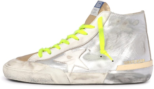 (W) Golden Goose Francy LTD 'Zapatillas Plateadas Altas Desgastadas' GWF00114.F002409.70203 Buy (W) Golden Goose Francy LTD 'Zapatillas Plateadas Altas Desgastadas' GWF00114.F002409.70203