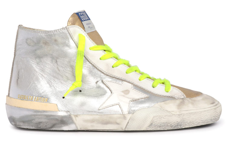 Order (W) Golden Goose Francy LTD 'Zapatillas Plateadas Altas Desgastadas' GWF00114.F002409.70203