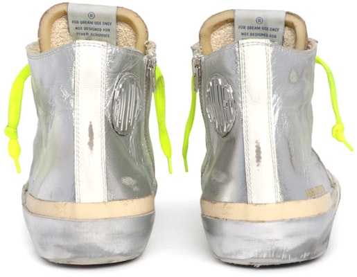 (Women) Golden Goose Francy LTD 'Distressed Silver High-Top' GWF00114.F002409.70203 Shop (Women) Golden Goose Francy LTD 'Distressed Silver High-Top' GWF00114.F002409.70203