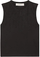 (Women) Golden Goose FW24 Slim Fit Sleeveless Tank Top Black GWP02187P00188590100 (Women) Golden Goose FW24 Slim Fit Sleeveless Tank Top Black GWP02187P00188590100